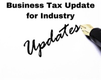 Business Tax Update for Industry Not Found