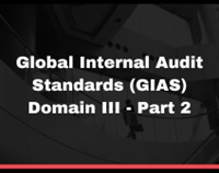 Global Internal Audit Standards (GIAS) Domain III - Part 2 Not Found