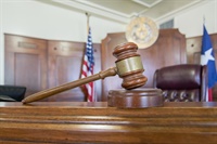 Gavel in courtroom Not Found