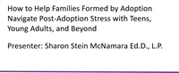 How to Help Families Formed by Adoption Not Found