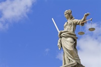 Lady Justice Without a Blindfold (Tyrannical Justice Image) Not Found