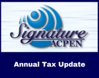 ACPEN Signature 2025: Annual Tax Update Not Found