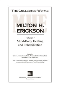 The Collected Works of Milton H. Erickson: Volume 07 - Hardcover Not Found