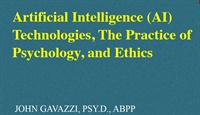 Artificial Intelligence (AI) Technologies, The Practice of Psychology, and Ethics Not Found