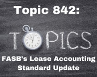 Topic 842: FASB's Lease Accounting Standard Update Not Found