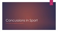 Concussions on the sideline… What to look for, what to do Not Found