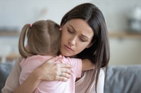 Mother trying to sooth a child Not Found