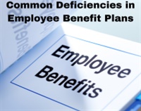 Common Deficiencies in Employee Benefit Plans Not Found