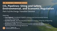 CO2 Pipelines: Siting and Safety, Environmental, and Economic Regulation Not Found