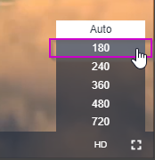180 Selection in Video Player