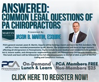 Image of ANSWERED: Common Legal Questions of PA Chiropractors