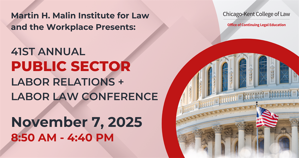 41st Annual Public Sector Labor Relations & Labor Law Conference graphic displaying the date of November 7, 2025