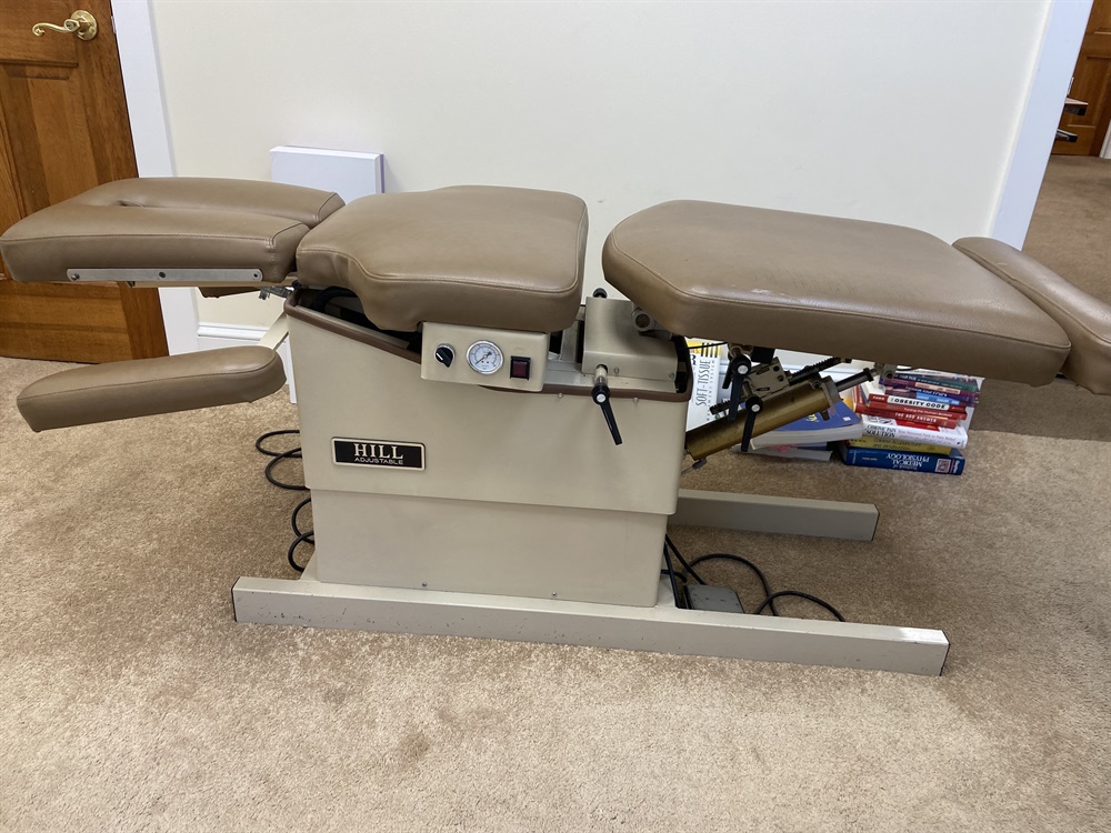 1 Hill flexion distraction table 5’6 long