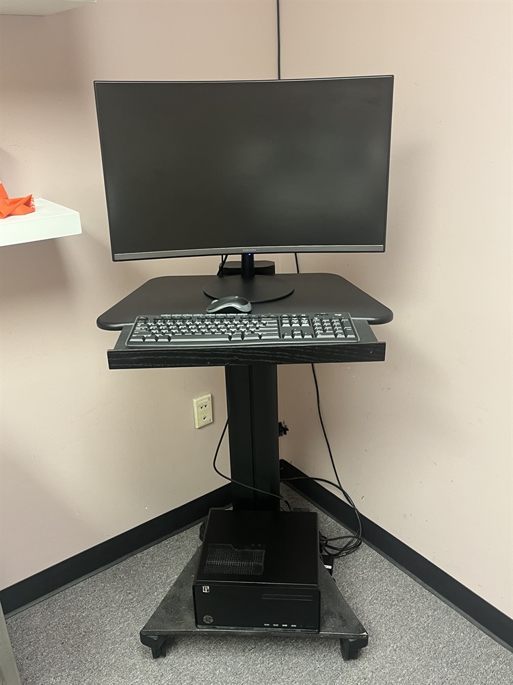 3 Computer stands on wheels