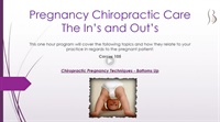 Image of Pregnancy Chiropractic Care - The Ins and Outs Pt 2