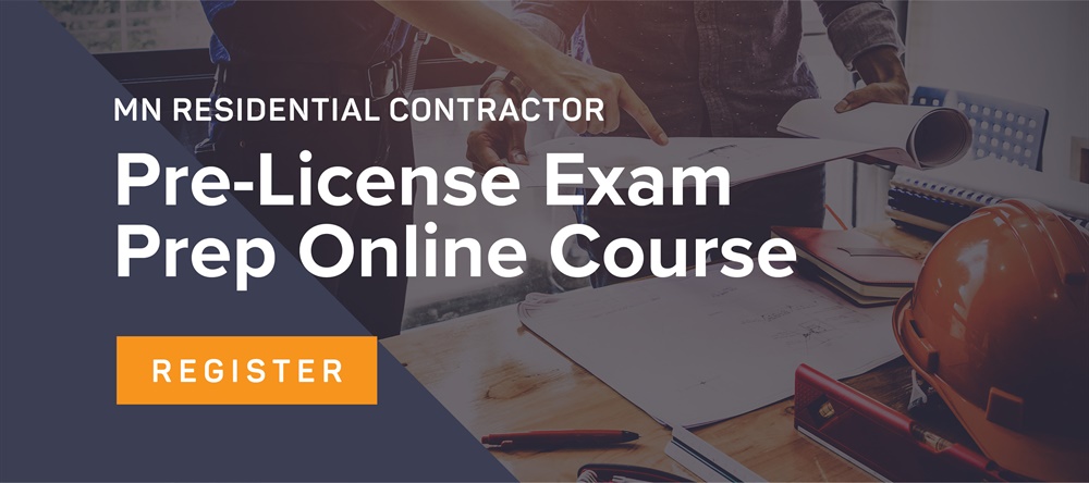 MN Residential Contractor Pre-License Exam Prep Online Course