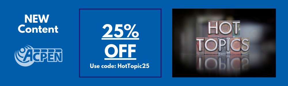 New Content save 25% Use code HotTopics25 
