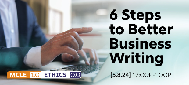 Man writing on laptop 6 steps better business writing