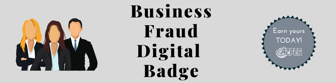 Fraud Digital Badge Earn yours today