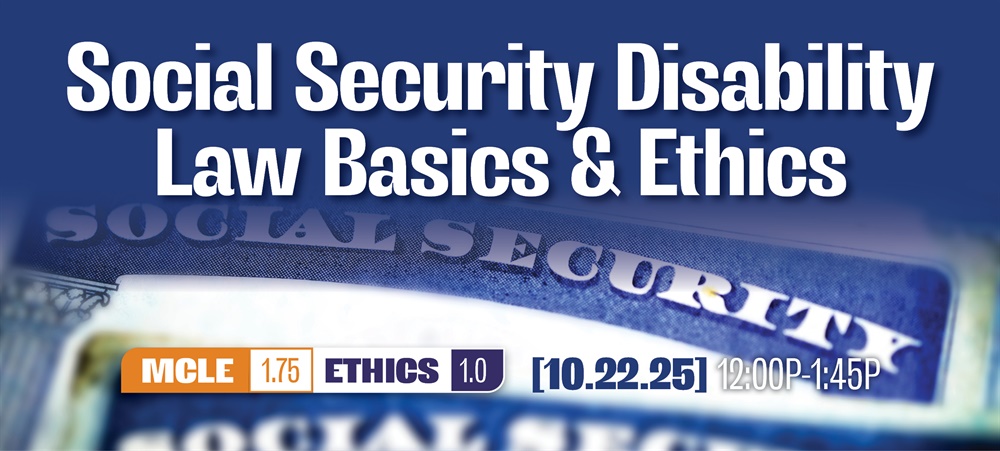 Close up of social security cards with seminar date and time