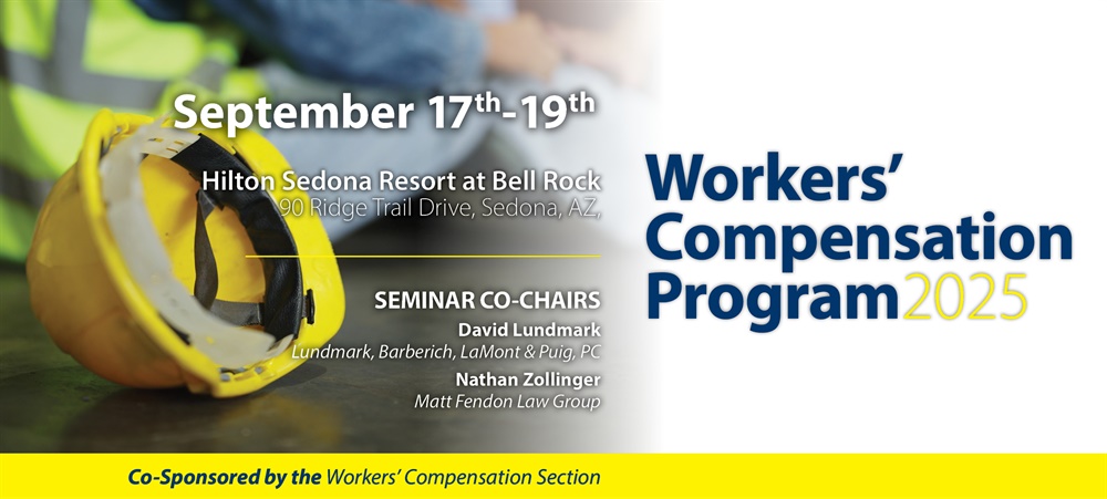 Yellow construction helmet graphic with seminar dates and times