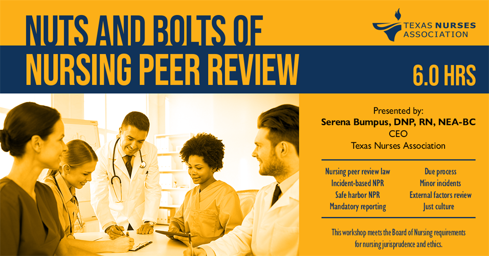 nuts and bolts of nursing peer review