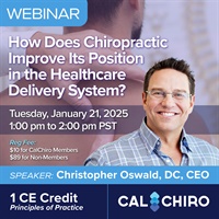 Chiropractic in Healthcare Webinar