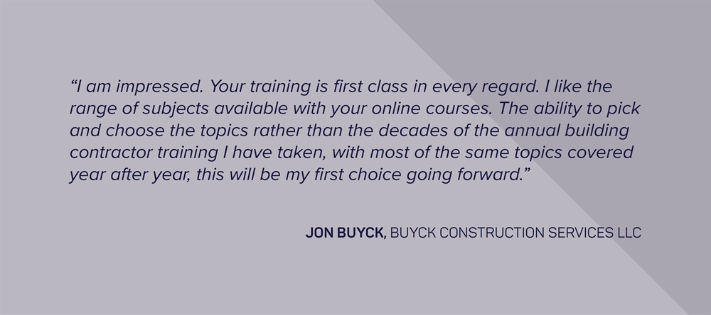 “I am impressed. Your training is first class in every regard..."