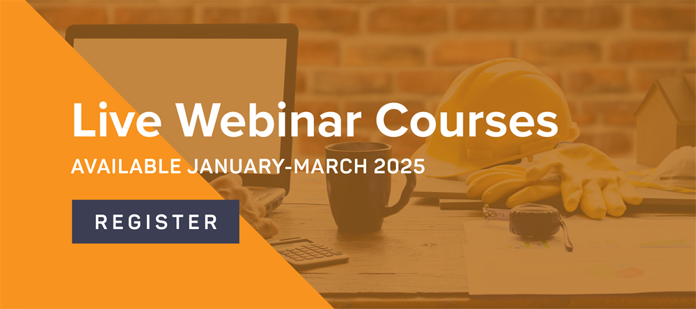 Live Webinar Courses: Available on Select Dates in January & February 2025